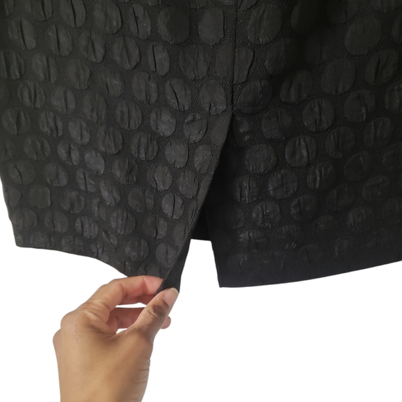 Anthropologie Maeve Black Polka Dot Pencil Skirt Sz 10 Whimsigoth Fairy Grunge - Picture 6 of 13